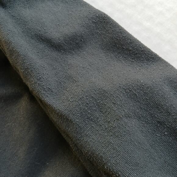 GNW Indigo Teal Layered Look Cardigan Blouse L plaid pintuck tunic roll sleeve - Picture 16 of 16